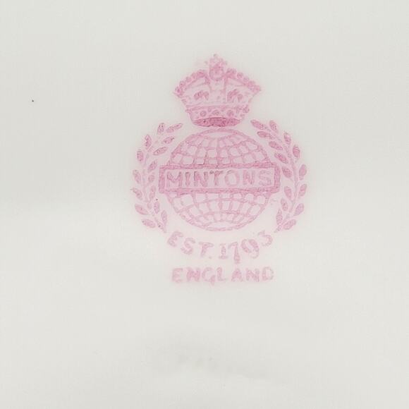 Minton 10" China Dinner Plate with Wheat and Bow S108 Pattern - Picture 6 of 10